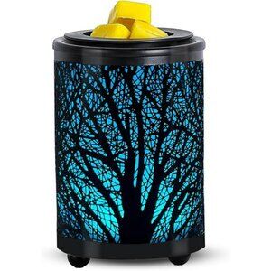 Electric Wax Melt Warmer PTC Heating Plate with 7 Colors LED Changing Black